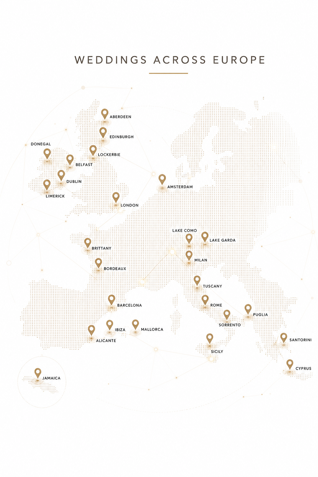 Weddings across Europe, destinations PS Visuals has filmed